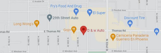 D & W Auto Service Map